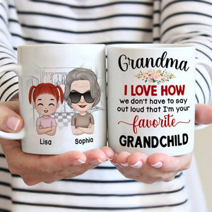I'm Your Favorite Grandchild Personalized Mug, Gift For Grandma, Gift For Grandpa, Mother's Day Gift - Coffee Mug - GoDuckee