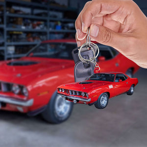 Custom Muscle Car Photo Keychain, Gift For Car Lovers - Keychains - GoDuckee