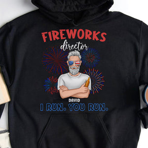 Dad and Kid Fireworks Director and Assistant, Personalized Shirts, Family Matching Shirts - Shirts - GoDuckee