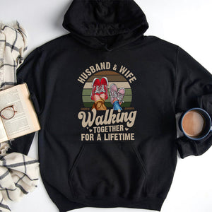 Husband and Wife Walking Together Personalized Shirt, Gift For Couple - Shirts - GoDuckee