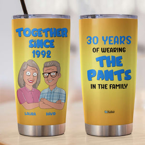 Personalized Old Couple Tumbler Cup - Together Since - Tumbler Cup - GoDuckee
