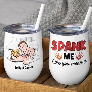 Spank Me Like You Mean It - Personalized Couple Mug - Gift For Couple - Coffee Mug - GoDuckee