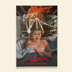 Custom Scared Face Poster, Nightmare On The Street, Lying Surprising Girl - Poster & Canvas - GoDuckee