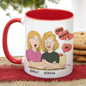 Gift For Happy Mother's Day, Mom Personalized Coffee Mug Accent Mug Wine Tumbler - Coffee Mug - GoDuckee