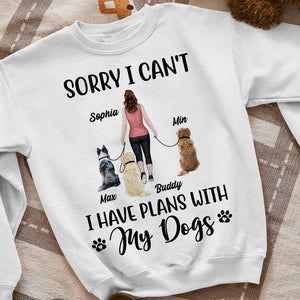 Sorry I Can't, Personalized Shirt, Gifts For Dog Lover - Shirts - GoDuckee