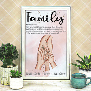 Family Hand In Hand, Family Canvas Poster - Poster & Canvas - GoDuckee
