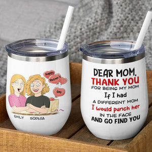 Gift For Happy Mother's Day, Mom Personalized Coffee Mug Accent Mug Wine Tumbler - Coffee Mug - GoDuckee