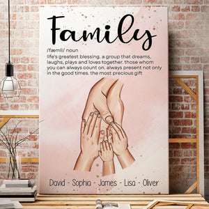 Family Hand In Hand, Family Canvas Poster - Poster & Canvas - GoDuckee