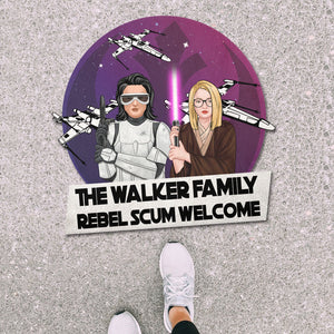 Personalized Doormat - Rebel Scum Welcome - Gift For Family Members - Doormat - GoDuckee