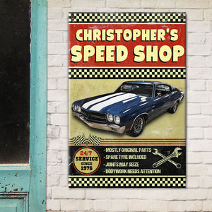 Mostly Original Parts Custom Muscle Car Garage Metal Sign Gift For Car Lovers - Metal Wall Art - GoDuckee
