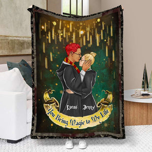 You Bring Magic To My Life Personalized Blanket, Gift For Couple - Blanket - GoDuckee