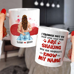 I Promise Not To Stop, Personalized Mug, Gifts For Naughty Couple - Coffee Mug - GoDuckee