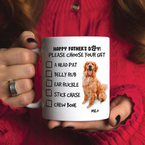 Happy Father's Day! Please Choose Your Gift - Personalized White Mug - Coffee Mug - GoDuckee