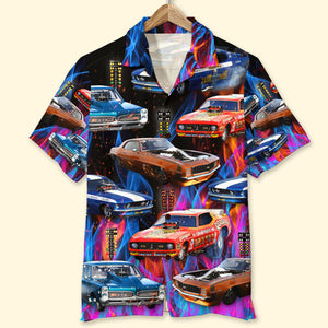 If Your Car Doesn't Scare You A Little It's Not Fast Enough, Custom Drag Racing Car Photo Hawaiian Shirt, Gift For Racing Lovers - Hawaiian Shirts - GoDuckee