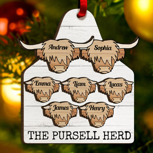 Personalized Family Farmhouse Ornament, Christmas Tree Decor - Ornament - GoDuckee