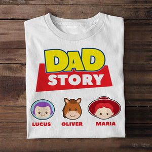Dad Story Personalized Shirts, Gift For Dad, Grandpa - Shirts - GoDuckee