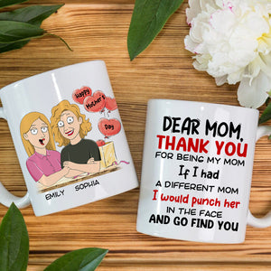 Gift For Happy Mother's Day, Mom Personalized Coffee Mug Accent Mug Wine Tumbler - Coffee Mug - GoDuckee