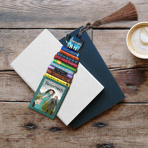 Personalized Outlander Book Bookmark Gift For Book Lovers, Book Stack Pattern - Bookmarks - GoDuckee
