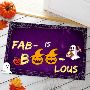 Fab-boo-lous Doormat - Pumpkin Teacher - Doormat - GoDuckee