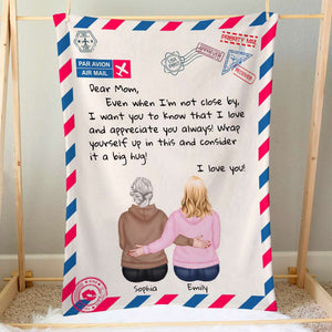 Letter To Mom, Mother's Day Gift, Mom Personalized Blanket, Gift For Mom - Blanket - GoDuckee