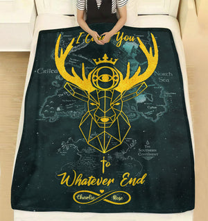 S.J.M I Claim You To Whatever End Gift For Him/ Her - The Book Lover Personalized Blanket - Blanket - GoDuckee