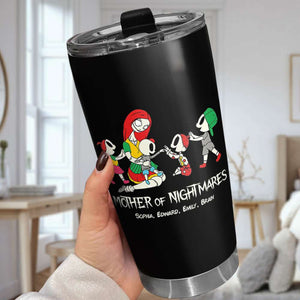 Father And Children 02QHDT230323 Personalized Black Coffee Mug - Coffee Mug - GoDuckee