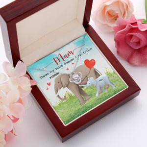 Thanks For Being Some One I Can Follow- Gift For Mother-Personalized Love Knot Necklace- Mother's Day Love Knot Necklace - Jewelry - GoDuckee