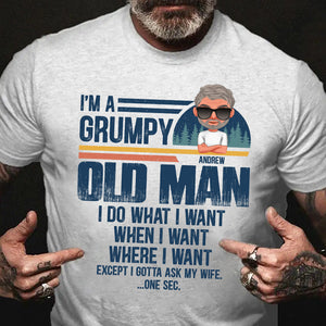 I'm A Grumpy Old Man, Man T-shirt Hoodie Sweatshirt - Shirts - GoDuckee