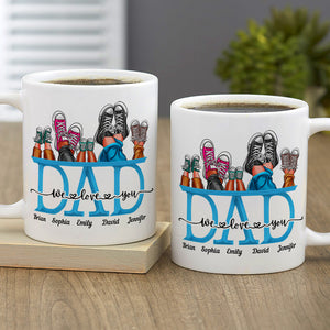 We Love You, Gift For Dad, Personalized Mug, Shoes Mug, Father's Day Gift - Coffee Mug - GoDuckee