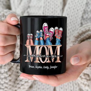 I Love You, Mom, Gift For Mom, Personalized Mug, Shoes Mug, Mother's Day Gift - Coffee Mug - GoDuckee