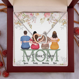 Mom We Love You, Personalized Necklace, Gift For Mom, Mother's Day Gift - Jewelry - GoDuckee