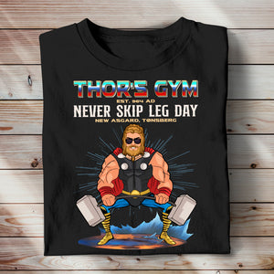 Never Skip Leg Day Gym Shirts, Gift For Gymer - Shirts - GoDuckee