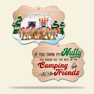 Camping If You Think I'm Nutty - Personalized Ornament - Gift for Outdoorsy People - Ornament - GoDuckee