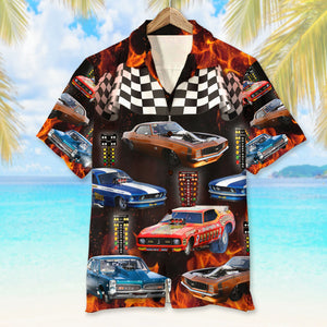 Weekend Forecast Drag Racing With A Chance Of Drinking Custom Photo Hawaiian Shirt Gift For Racing Lovers - Hawaiian Shirts - GoDuckee