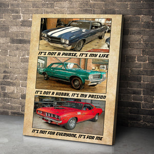 It's Not A Phase It's My Life Personalized Muscle Car Canvas Print Gift For Car Lovers - Poster & Canvas - GoDuckee