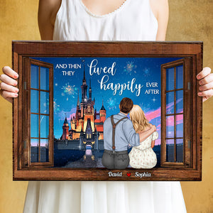 And They Lived Happily Ever After Personalized Canvas Print-Couple Gift-1DNDT100323 - Poster & Canvas - GoDuckee