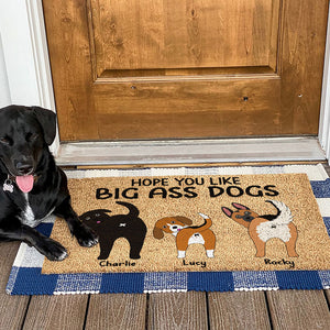 Hope You Like Big Ass Dogs Personalized Dog Doormat, Gift For Dog Lovers - Doormat - GoDuckee
