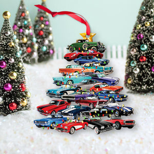 Muscle Car Collection Custom Shape Ornament - Ornament - GoDuckee