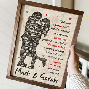 Soulmates A Person Ideally Suited To Another As A Romantic Partner, Personalized Poster, Gift For Couple - Poster & Canvas - GoDuckee