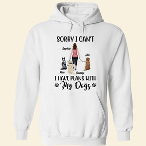 Sorry I Can't, Personalized Shirt, Gifts For Dog Lover - Shirts - GoDuckee