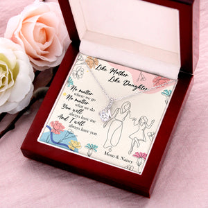 Like Mother Like Daughter - Personalized Alluring Beauty Necklace - Mother's Day Gift - Mother's Day Necklace - Gift For Mom - Jewelry - GoDuckee