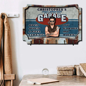 Open When I Feel Like It Personalized Mechanic Layers Wood Key Hanger - Wood Sign - GoDuckee
