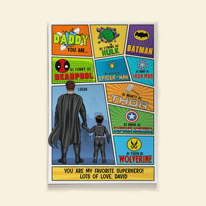 Daddy You Are My Favorite Personalized Canvas Print Gift For Dad - Poster & Canvas - GoDuckee
