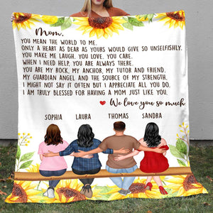 You Mean The World To Me, Family Blanket - Blanket - GoDuckee