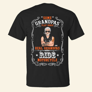 Real Dads Ride Motorcycle Personalized Biker Dad Shirts - Shirts - GoDuckee