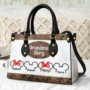 Grandma Personalized Leather Bag 04QHDT070223 - Leather Bag - GoDuckee