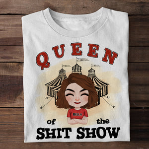 Queen And King Of The Shit Show - Mother's Day Gift - Father's Day Gift - Personalized Funny Shirt - Gift For Parents - Shirts - GoDuckee