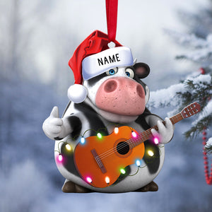 Guitar Playing Animals - Personalized Christmas Ornament - Ornament - GoDuckee