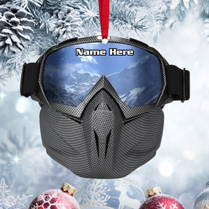 Skiing Mask - Personalized Christmas Ornament - Ornament - GoDuckee