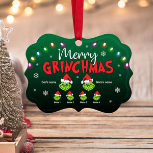 Family Merry G-mas - Personalized Aluminium Benelux Ornament - Ornament - GoDuckee